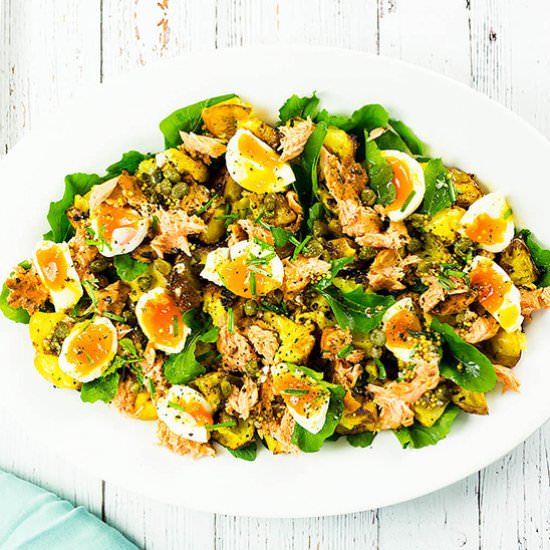 Hot Smoked Salmon & Egg Salad