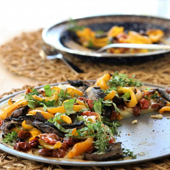 Grilled Veggie Herb Pizza