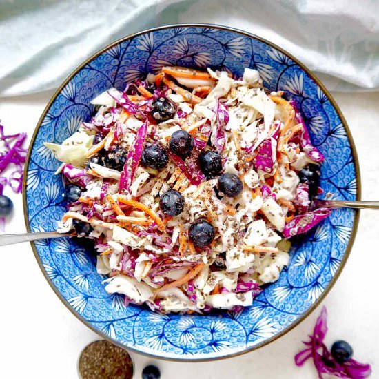 Blueberry Chia Seed Coleslaw