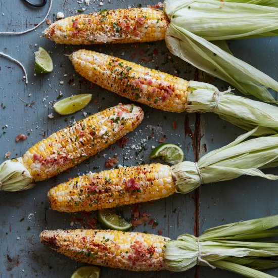 Grilled Avocado Street Corn