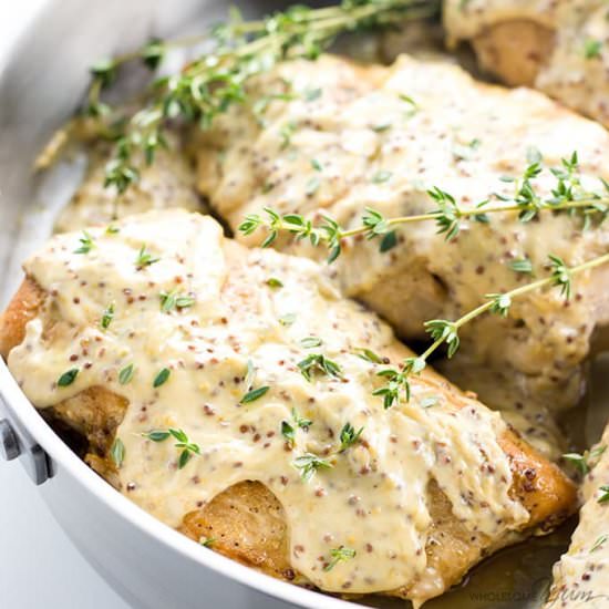 Chicken W/ Mustard Cream Sauce (GF)