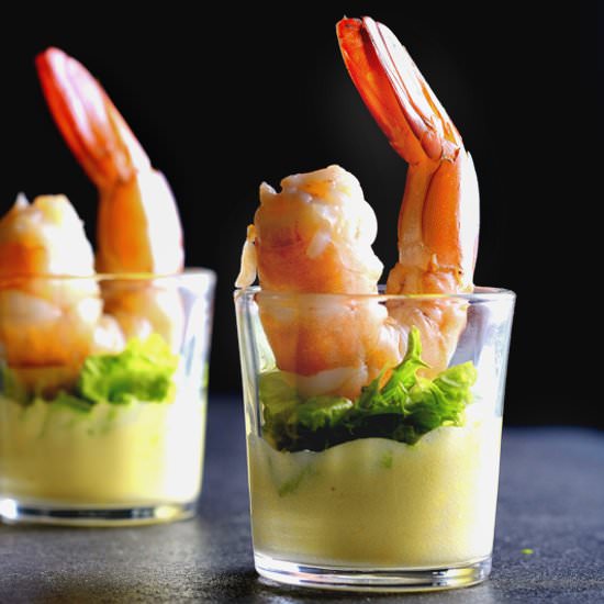 Prawns with Orange-Caper Sabayon