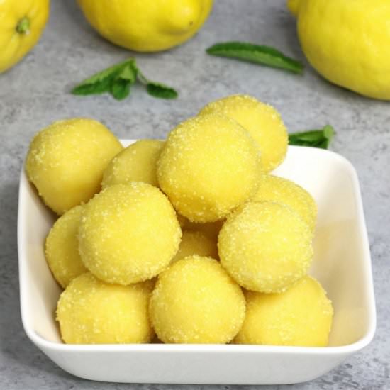 15 Minute Easy Lemon Truffles