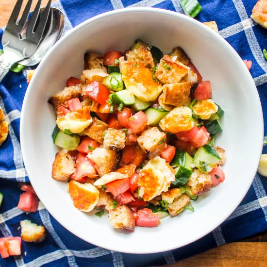 Grilled Cheese Curd Panzanella