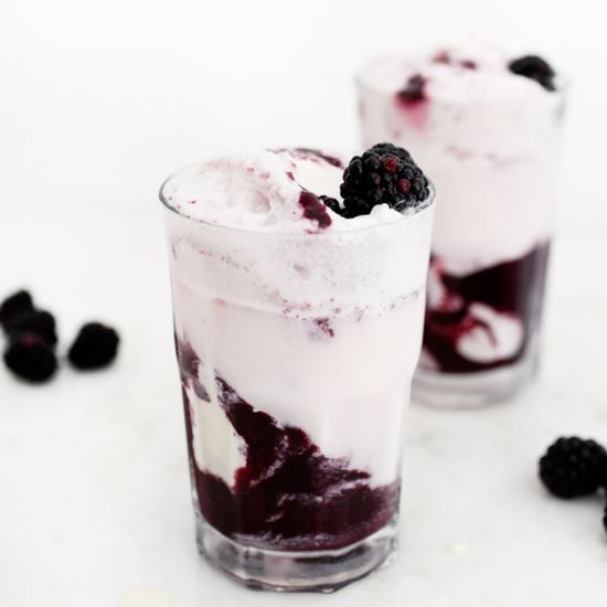 Blackberry Ice Cream Float