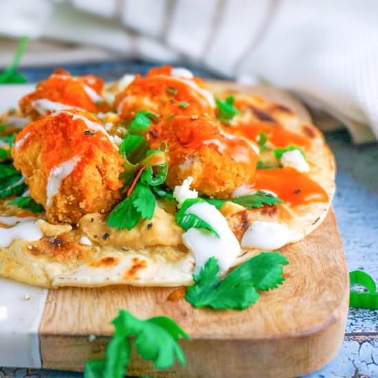 Buffalo Cauliflower Tostadas