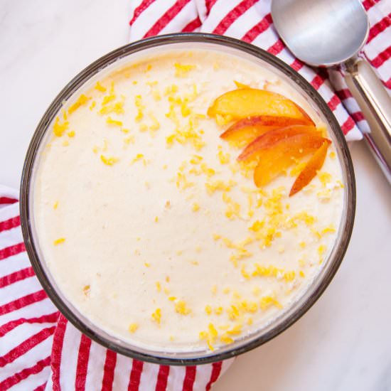 Peach Frozen Greek Yogurt