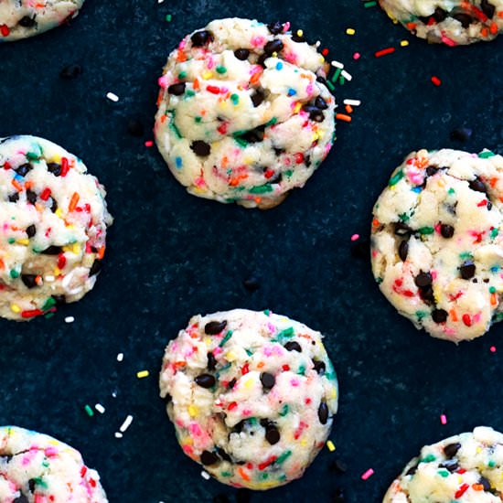 Funfetti Chocolate Chip Cake Mix Cookie