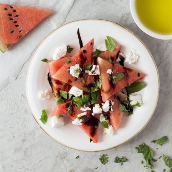 Watermelon & Goats Cheese Salad