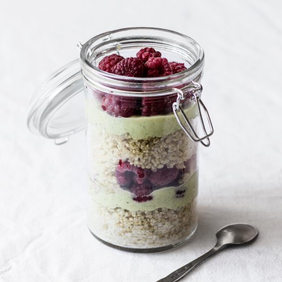 Avocado, Quinoa, and Berry Parfait