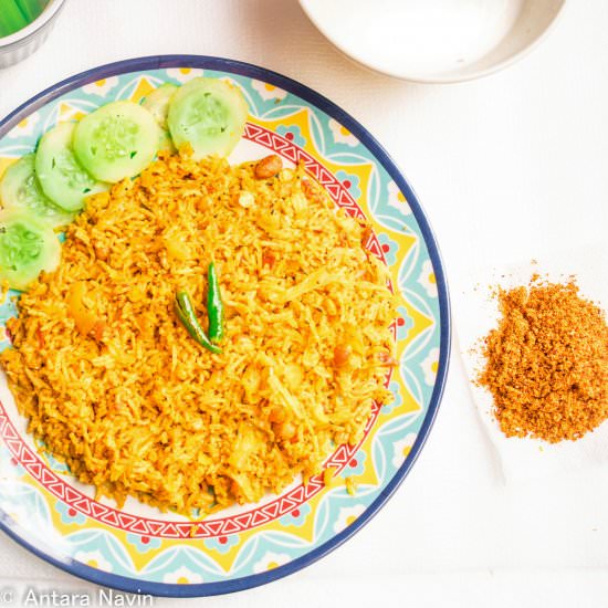 Indian Spice Cabbage Fried Rice