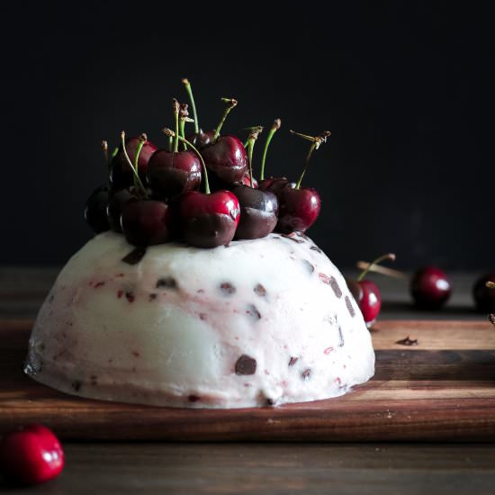 Cherry Ice Cream Cake Bomb
