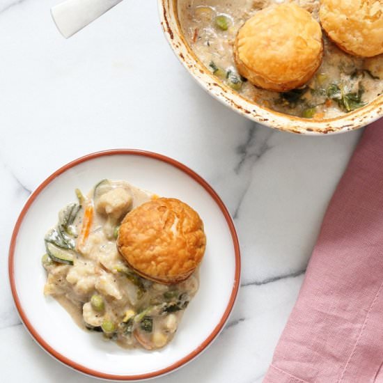 1 Hour Masala Veggie Pot Pie