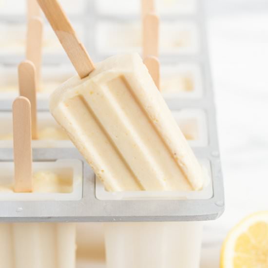 Lemon Cream Popsicles