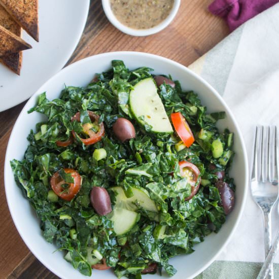 Kale Greek Salad