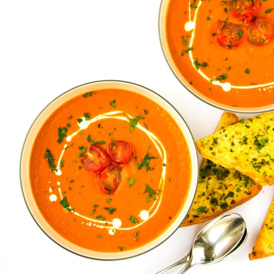 Roasted Tomato & Red Pepper Soup
