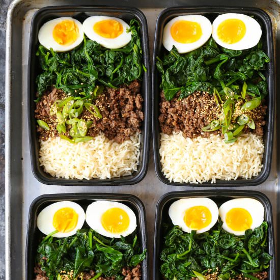 Korean Beef Bowl Meal Prep