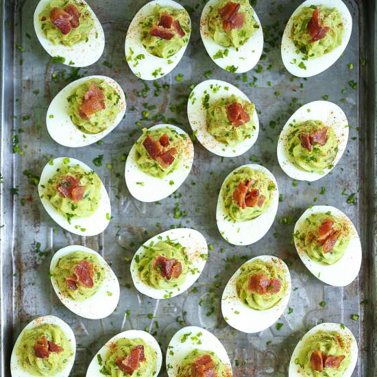 Avocado Deviled Eggs