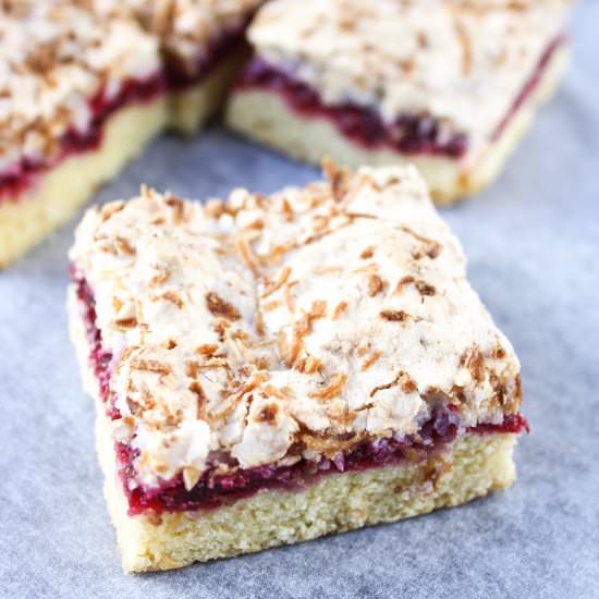 Raspberry Slice w/ Lime and Coconut