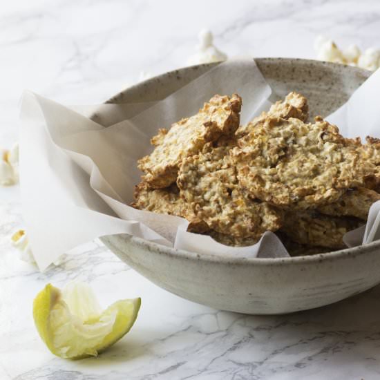 Popcorn Bites with Coriander & Lime
