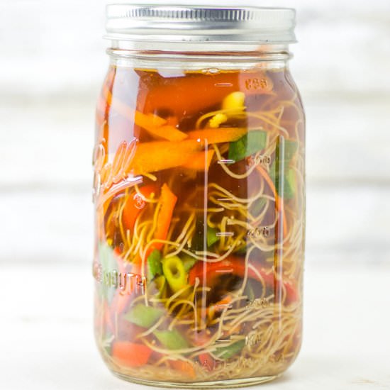 Mason Jar Pho Soup