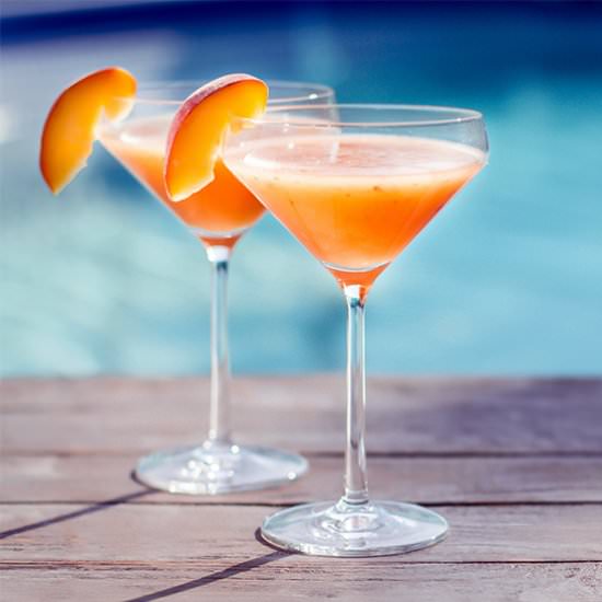 Bourbon Peach Bellini