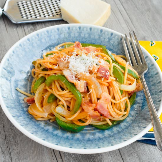 Japanese Style Neapolitan Spaghetti