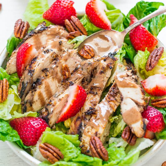Strawberry Pecan Chicken Salad
