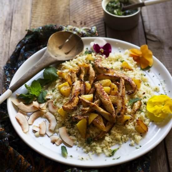 Tropical Chicken and Couscous