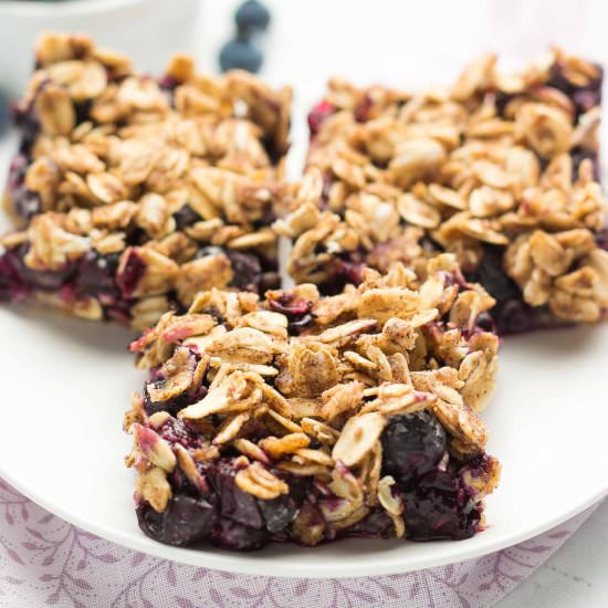 Small Batch Blueberry Crumble Bars