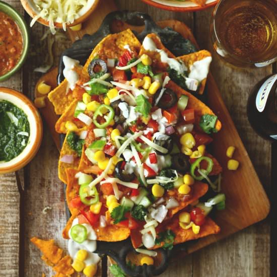 Loaded Vegetarian Nachos