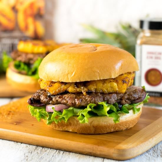 Caribbean Pork Burger