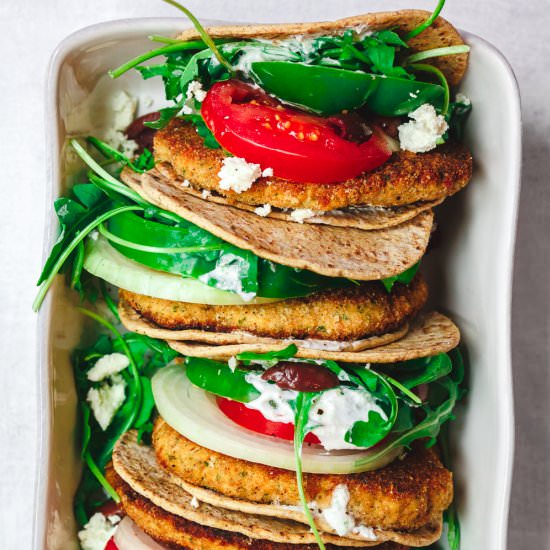 Mediterranean Salmon Burgers