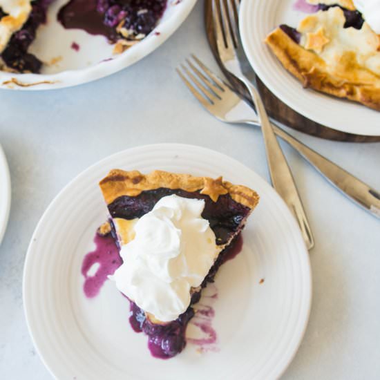 Star-Spangled Blueberry Pie