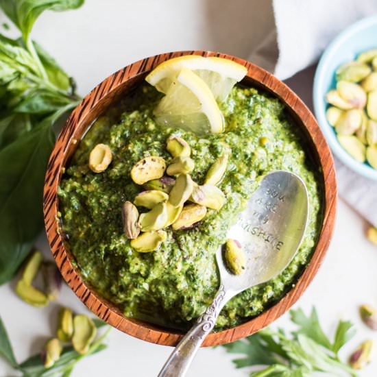 Pistachio Herb Pesto