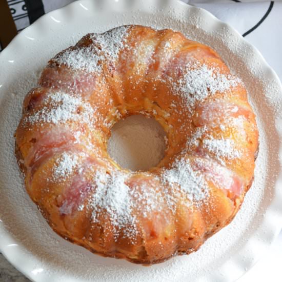 Nectarine Cream Cheese Cake
