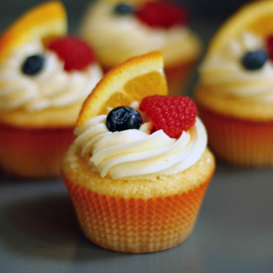 White Sangria Cupcakes
