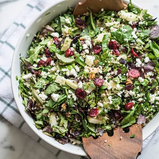 Chopped Apple, Quinoa & Pecan Salad