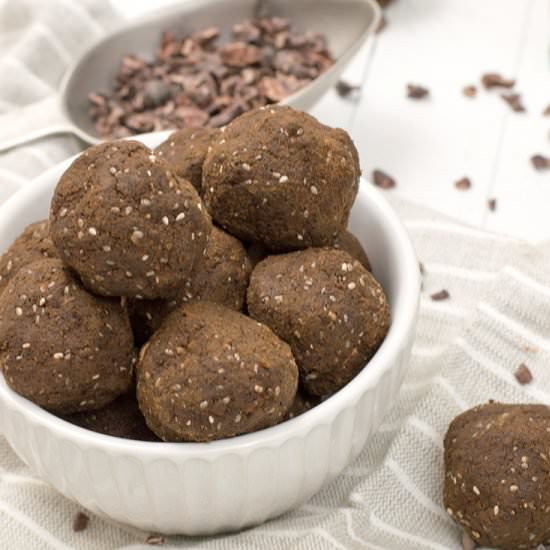 Hemp Protein Brownie Bites