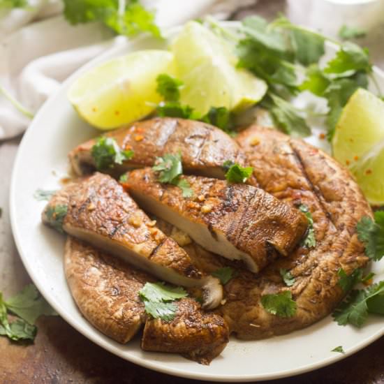 Mojo Marinated Portabella Steaks