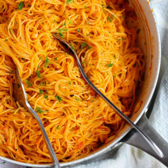 Creamy Roasted Red Pepper Pasta
