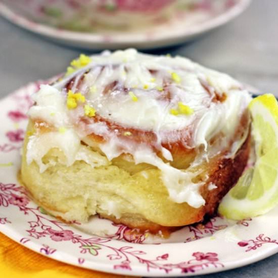 Lemon Curd Sticky Rolls