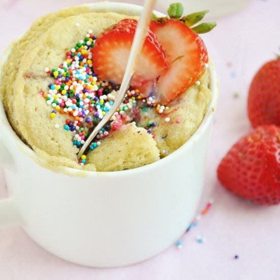 Strawberry Shortcake in a Mug