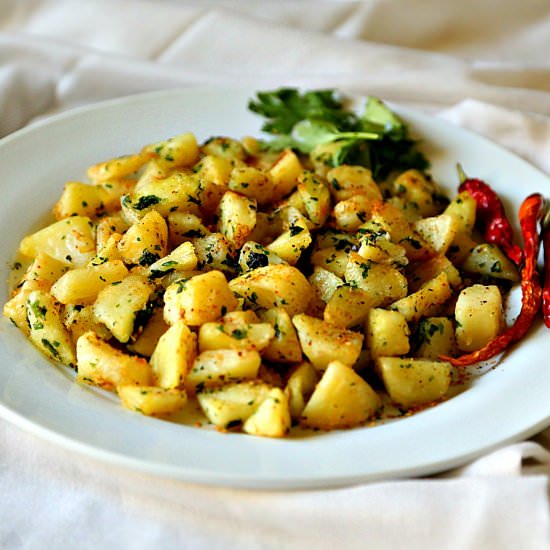 Arabic Spicy Potato with Cilantro