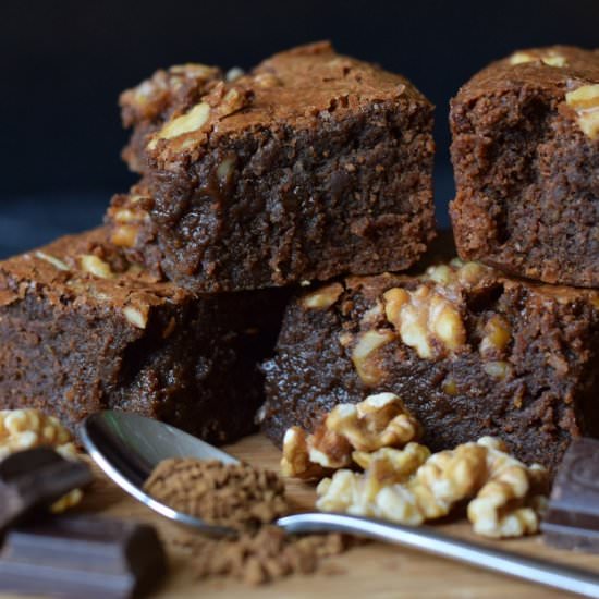 Coffee & Walnut Chocolate Brownie