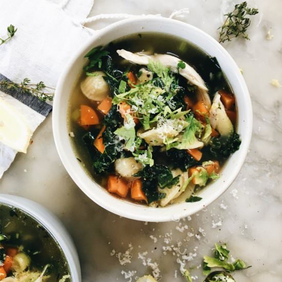 Chicken Orecchiette Soup