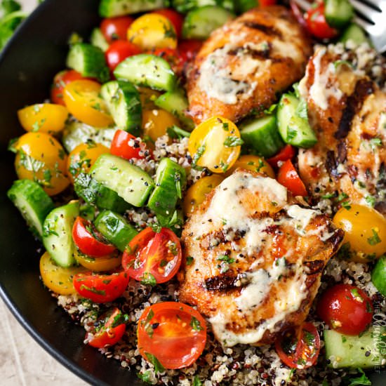 Tahini Chicken Buddha Bowl