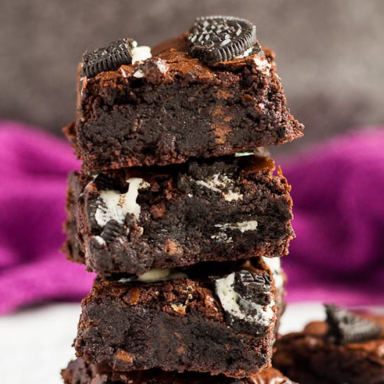 Fudgy Oreo Brownies