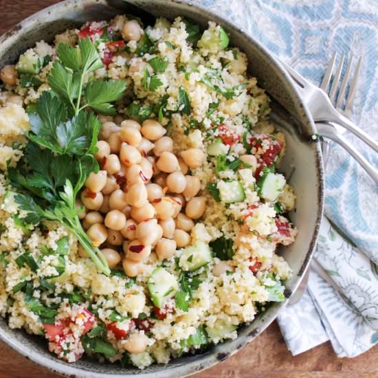 Vegan Tabouli with Garbanzos