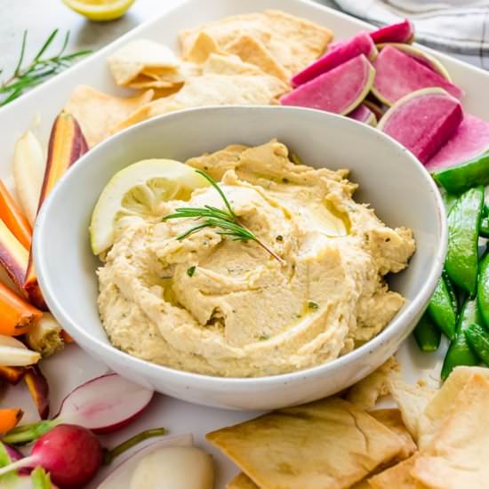 Lemon Rosemary Hummus